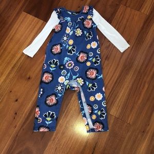 Cute Tea Long Sleeve Floral One Piece ✨